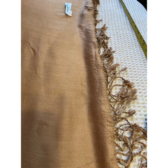 Pashmina Cashmere Boho Eventwear Gold Champagne Scarf, Shawl or Wrap - Picture 6 of 11